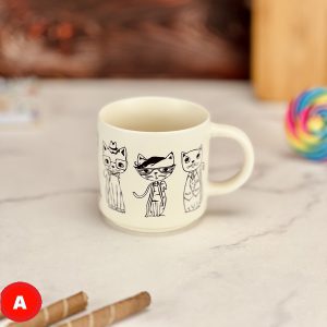 ceramic cat mug A
