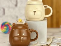 crown bear ceramic mugs